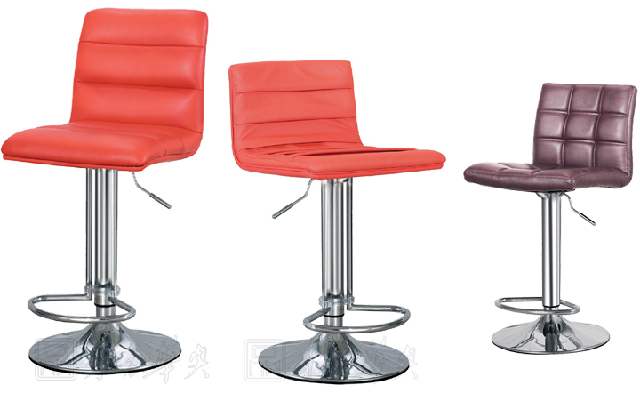 Bar Stool|Leather Facing Bar Stool|Office Furniture||气压杆吧椅